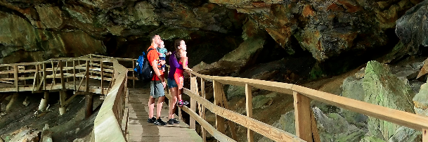 cave tour in WV
