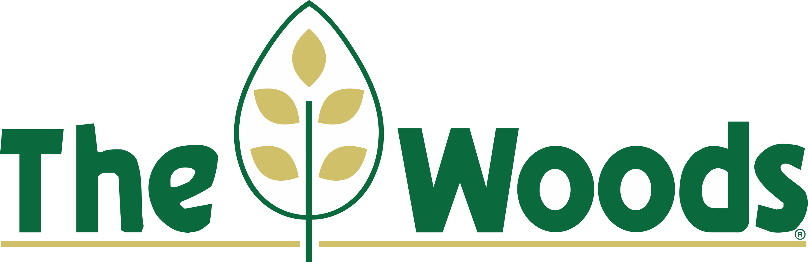 Woods Logo Green & Gold - Registered - Transparent - Almost Heaven ...