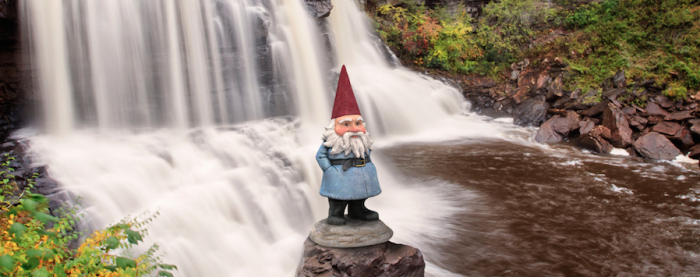 Of course the Roaming Gnome stopped at Babcock— so beautiful