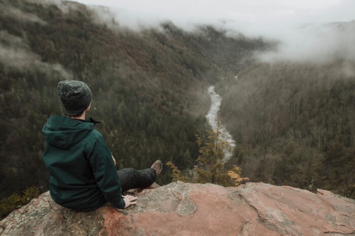 hiker, Blackwater Falls