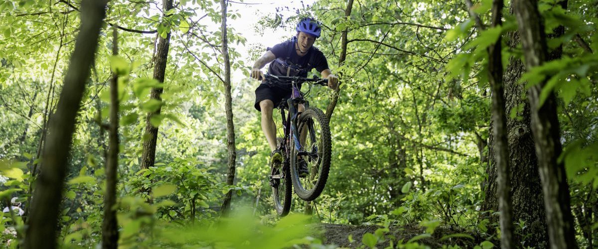 Channel your inner Evil Knievel with downhill mountain biking at