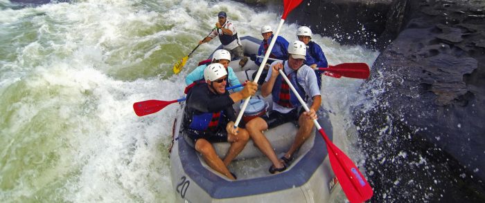 Rafting Pillow Rock rapid, West Virginia