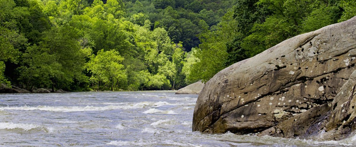 Boulders along Cheat River, West Virginia
