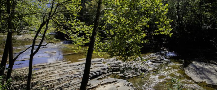 Elk River shallows, West Virginia