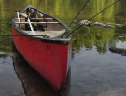 Fishing canoe on the Potomac River, WV