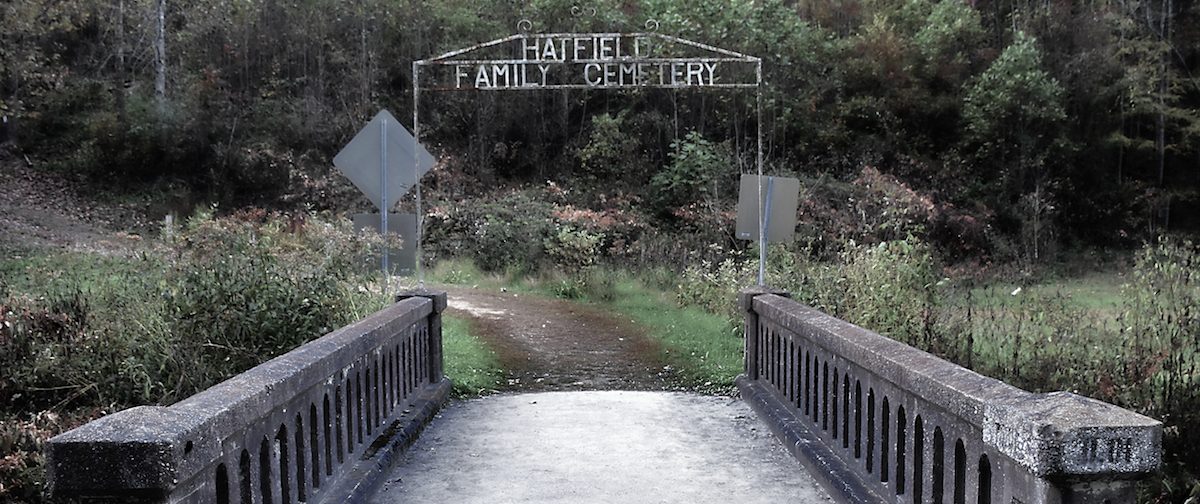 Bridge leading to Hatfield Cemetery, West Virginia