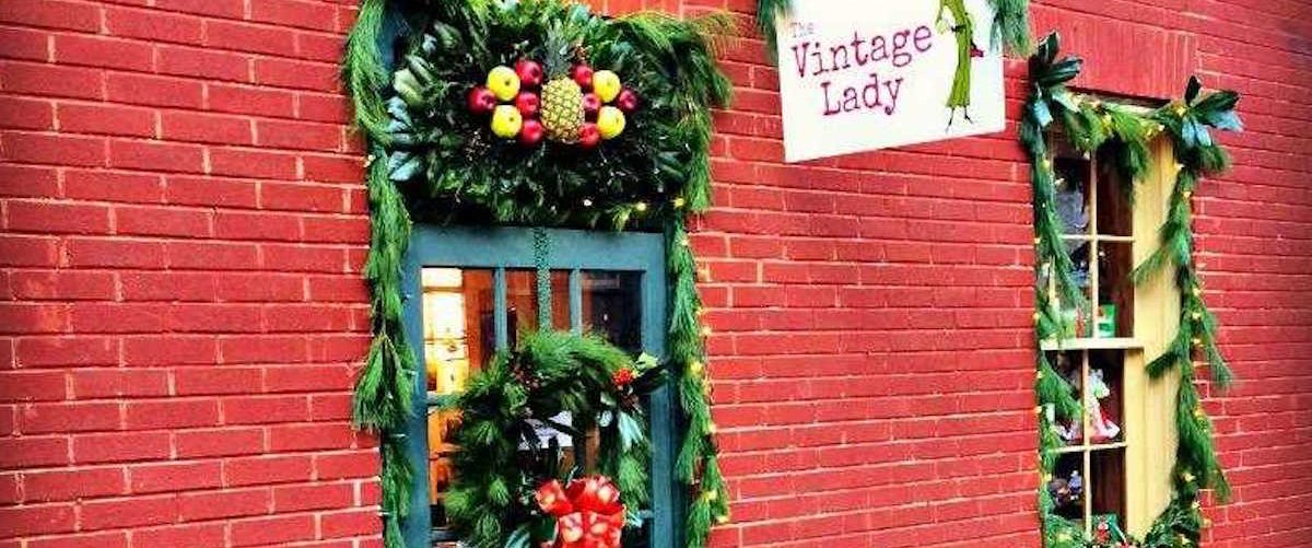 Christmas at the Vintage Lady shop in Harpers Ferry, West Virginia