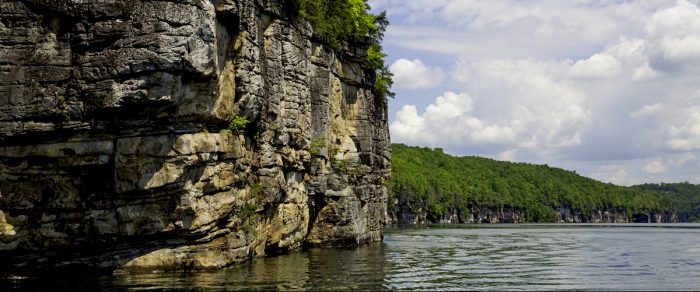 Cliffs at Summersville Lake, West Virginia