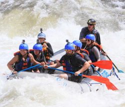 Whitewater rafters on Gauley River, West Virginia