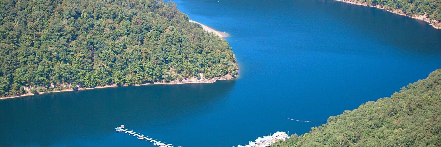 Sutton Lake Aerial View Almost Heaven West Virginia