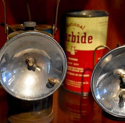 Vintage carbide lamps, WV