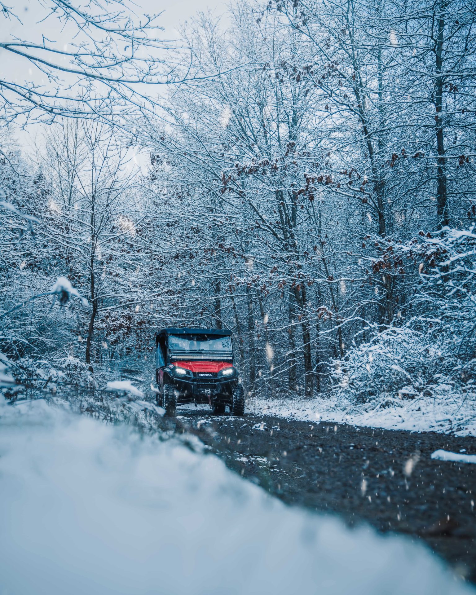 ATV, snow