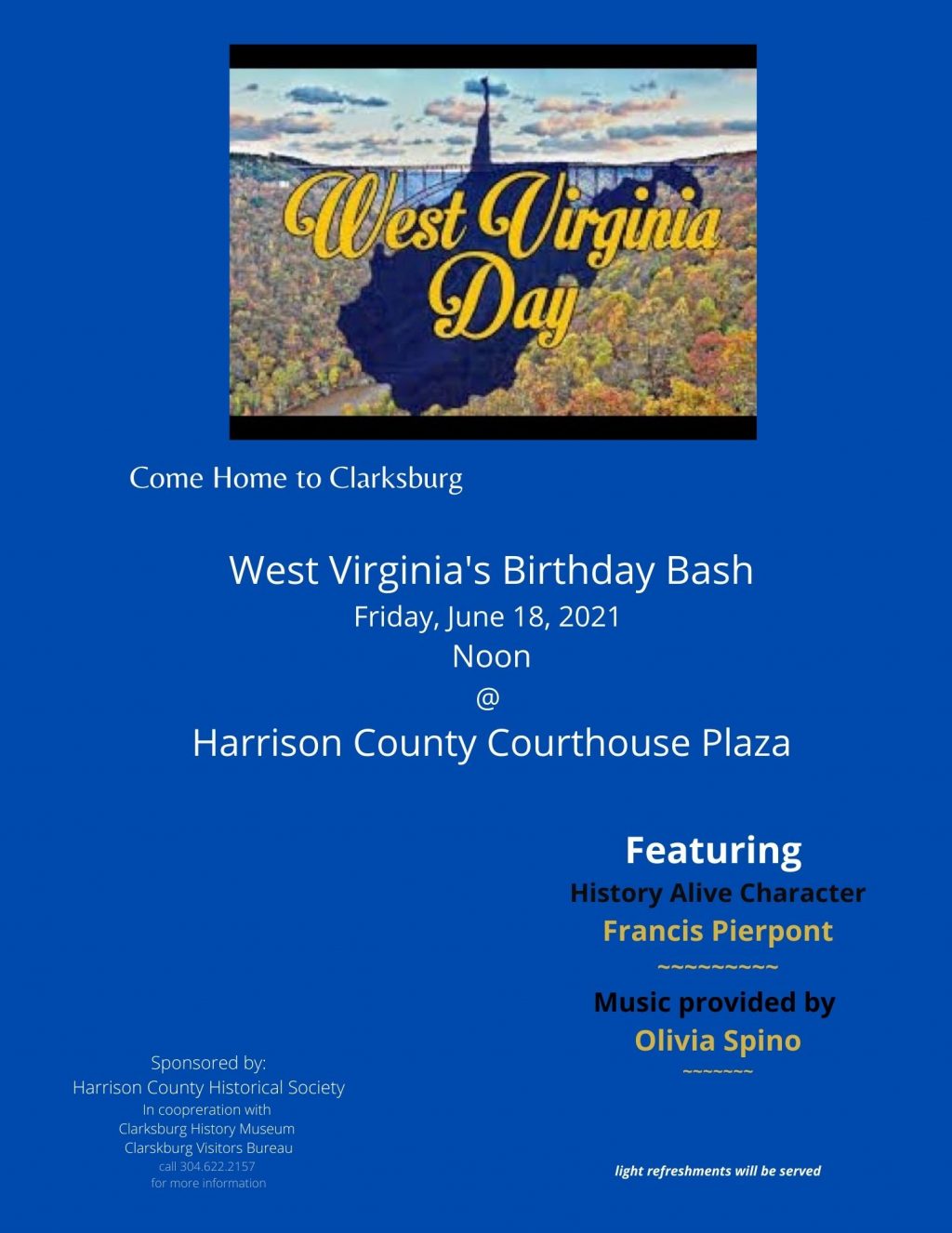 Come Home to Clarksburg West Virginia Birthday Bash Almost Heaven