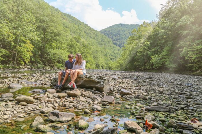 Bluestone River, couple