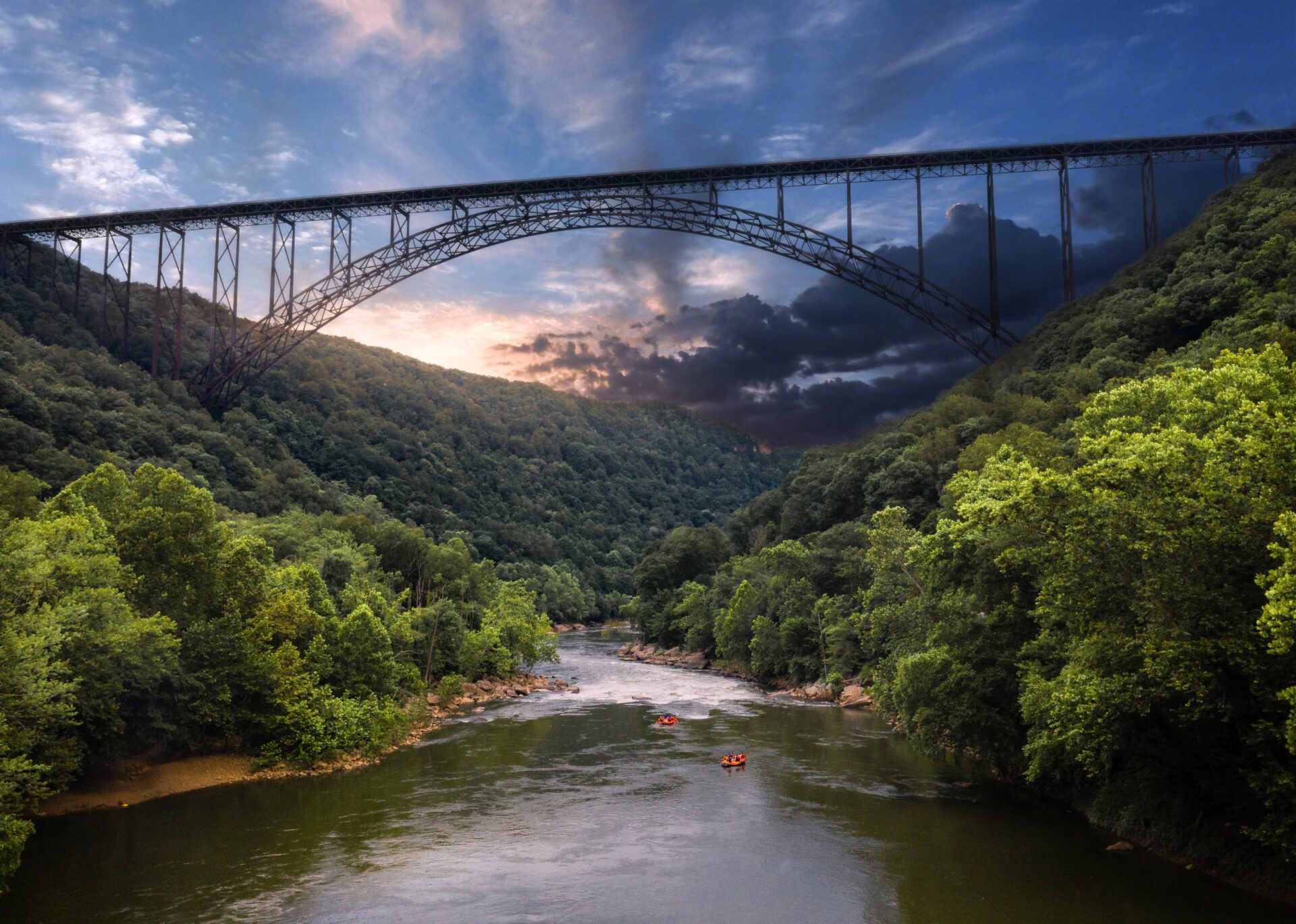 Sunset Rafting is Almost Heaven - Almost Heaven - West Virginia