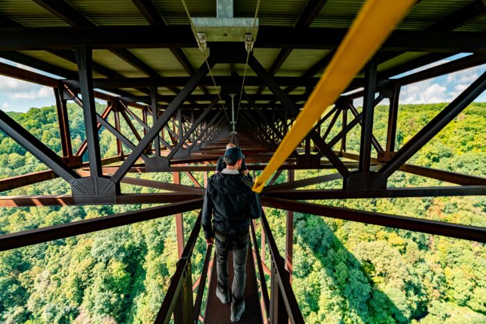 Bridge walk, summer