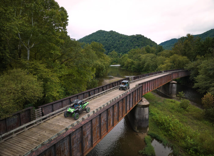 Hatfield-McCoy Trails, ATVs, bridge