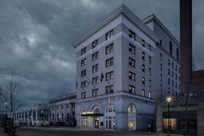 The Hotel Morgan exterior may be hiding paranormal secrets within