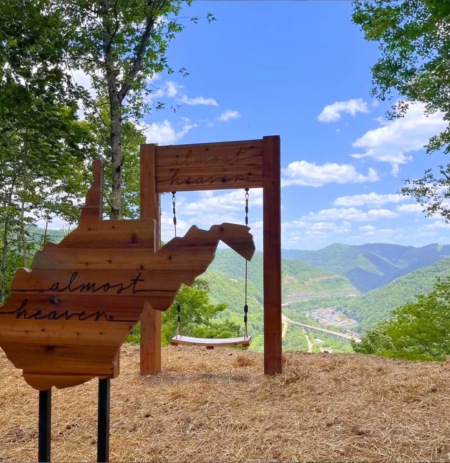 Almost Heaven Swing at Rockhouse Trail System in Man, West