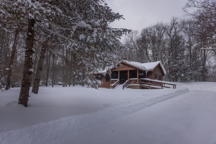 Blackwater Falls State Park, Cabin, Winter