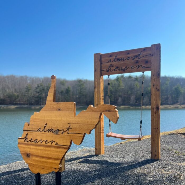 Almost Heaven Swing, Glade Springs Resort, lake