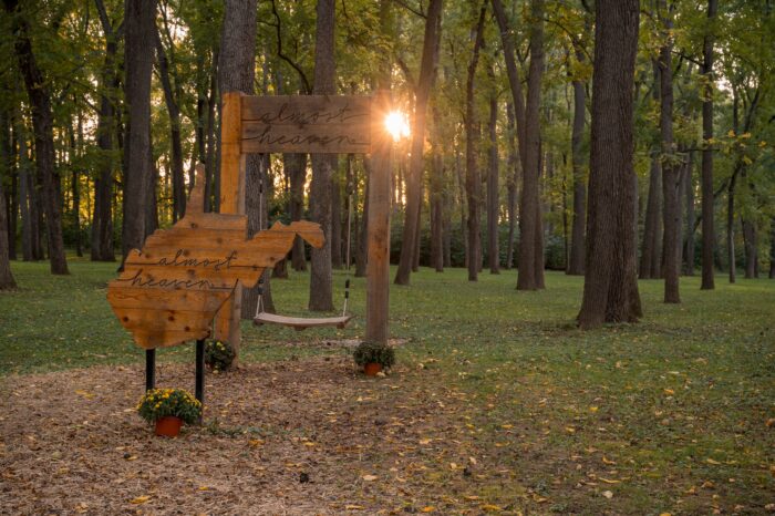 Blennerhassett Island State Park, Almost Heaven Swing, sunset