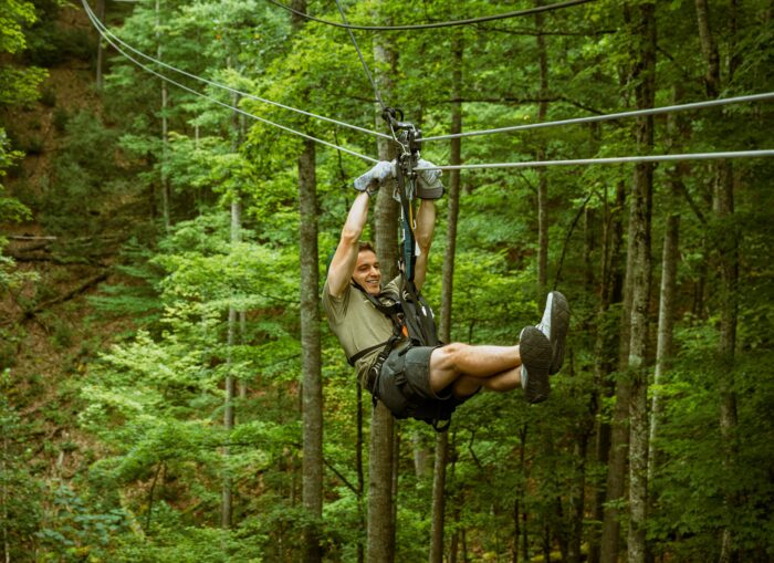 Pipestem Resort State Park, Canopy zipline tour