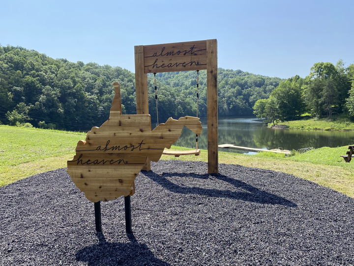 Almost Heaven Swing at Charles Fork Lake in Spencer, West Virginia