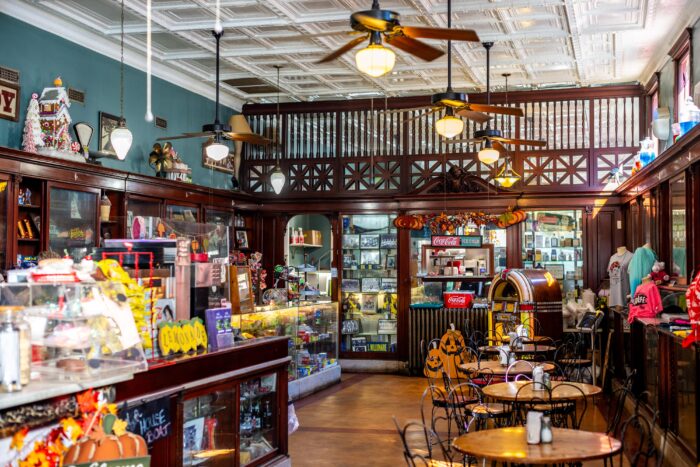 The Corner Shop, interior