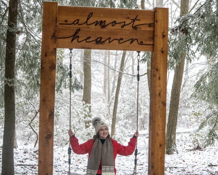 Almost Heaven Swing, winter