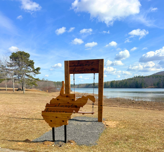 Almost Heaven Swing, Moncove Lake, spring