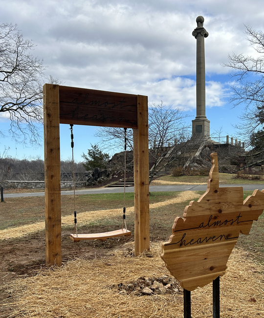 Almost Heaven Swing, Shepherdstown, winter
