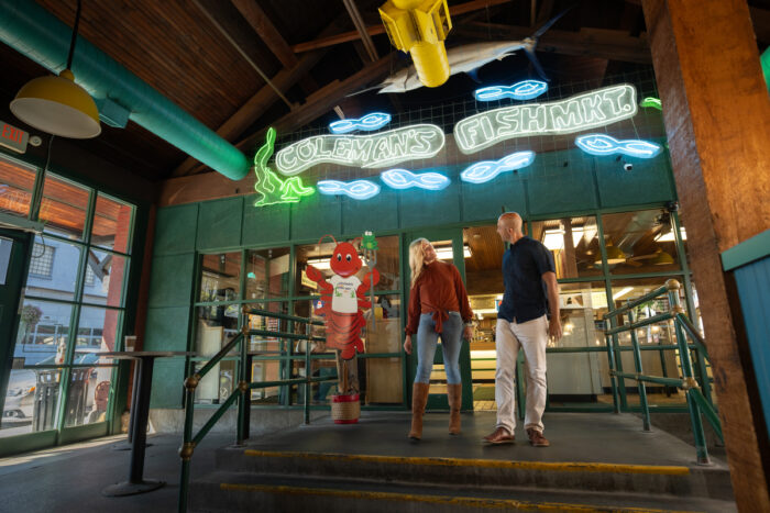 Centre Wheeling Market Coleman's Fish Market in Wheeling