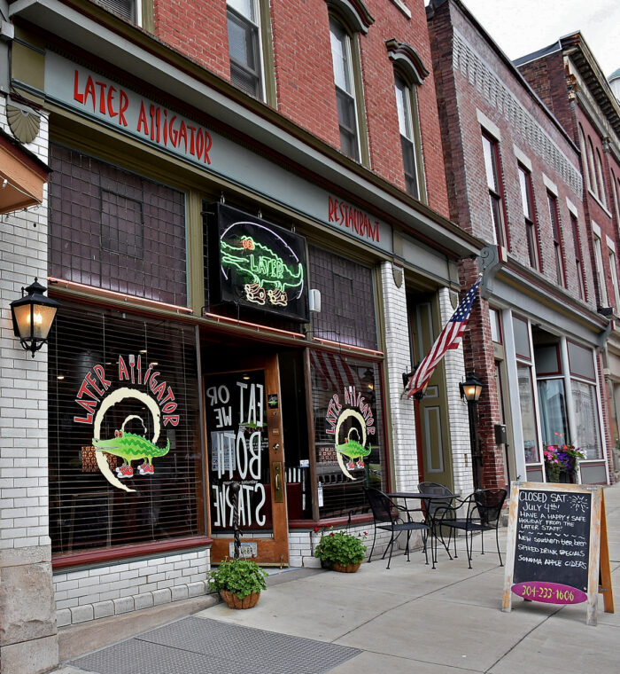 Centre Wheeling Market later alligator restaurant in wheeling